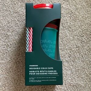 Christmas Starbucks reusable cold cups